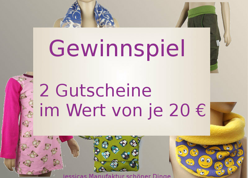 Gewinnspiel - 2 Gutscheine im Wert von je 20€