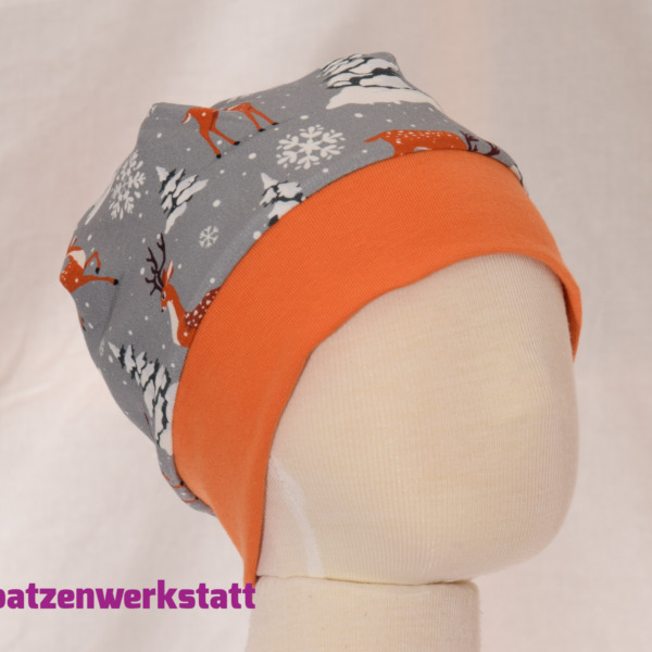 Wintermütze "Reh" mit Fleece