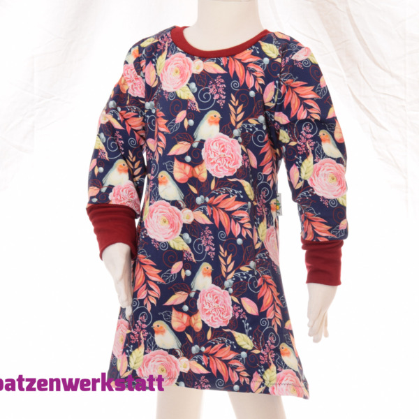 Sweat Langarmkleid "Rotkehlchen"