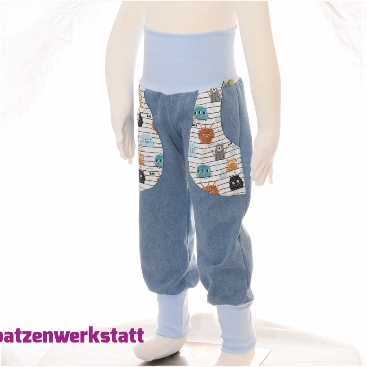 Jeans-Hose mit Taschen "Monster"