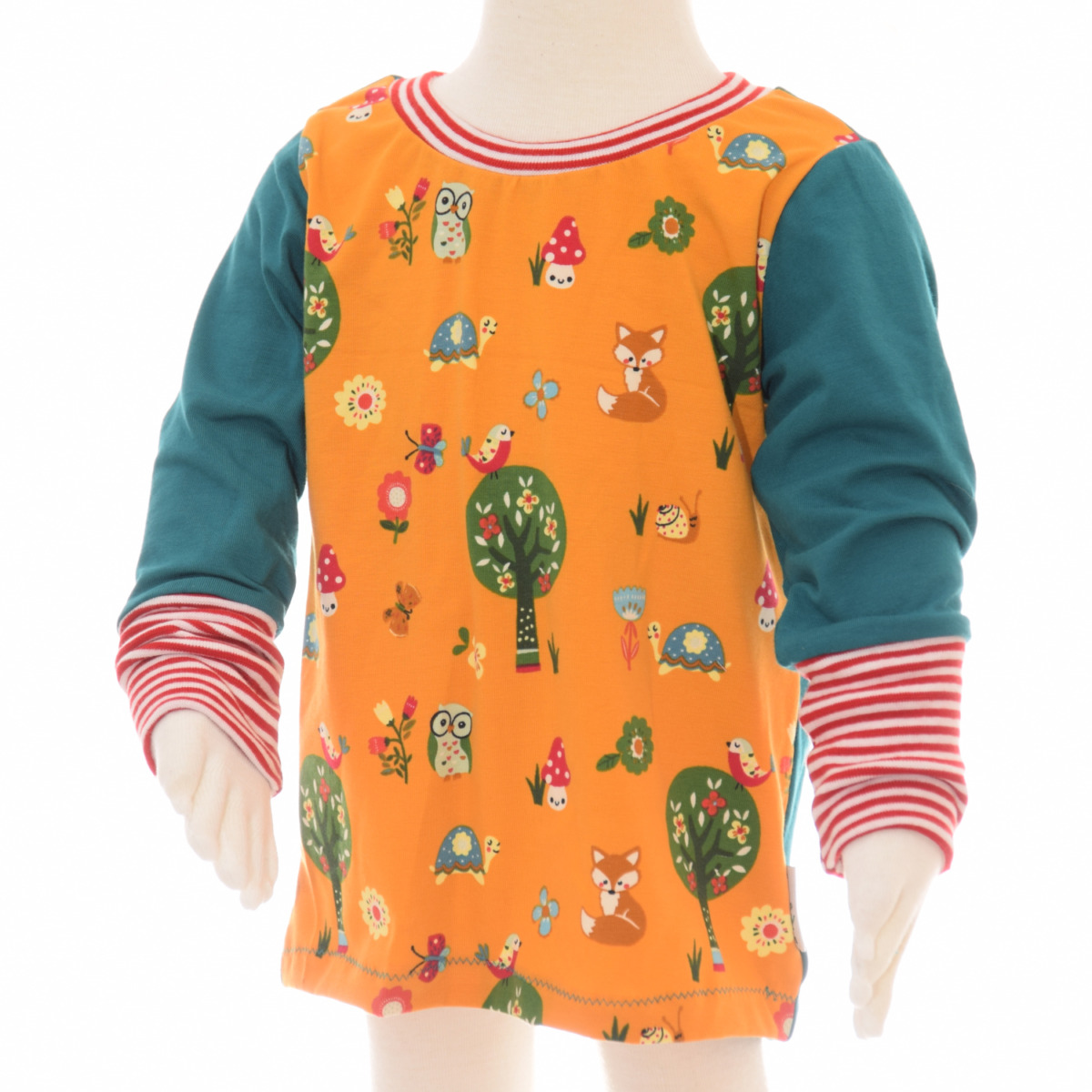 Langarmshirt Mitwachsshirt "Tiere im Wald"