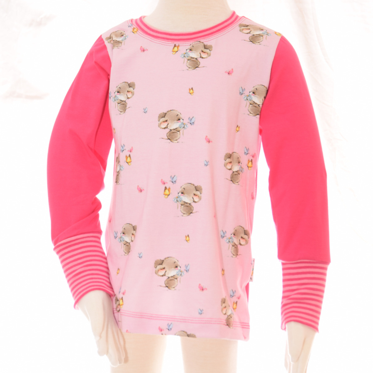 Langarmshirt Mitwachsshirt "Mäuschen"