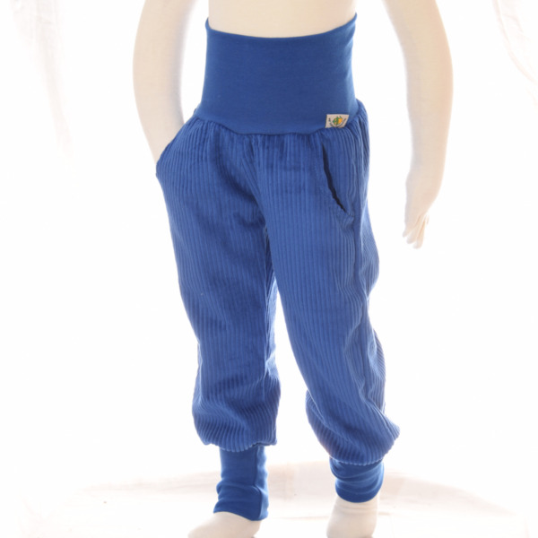 Cordhose "königsblau" mit Taschen