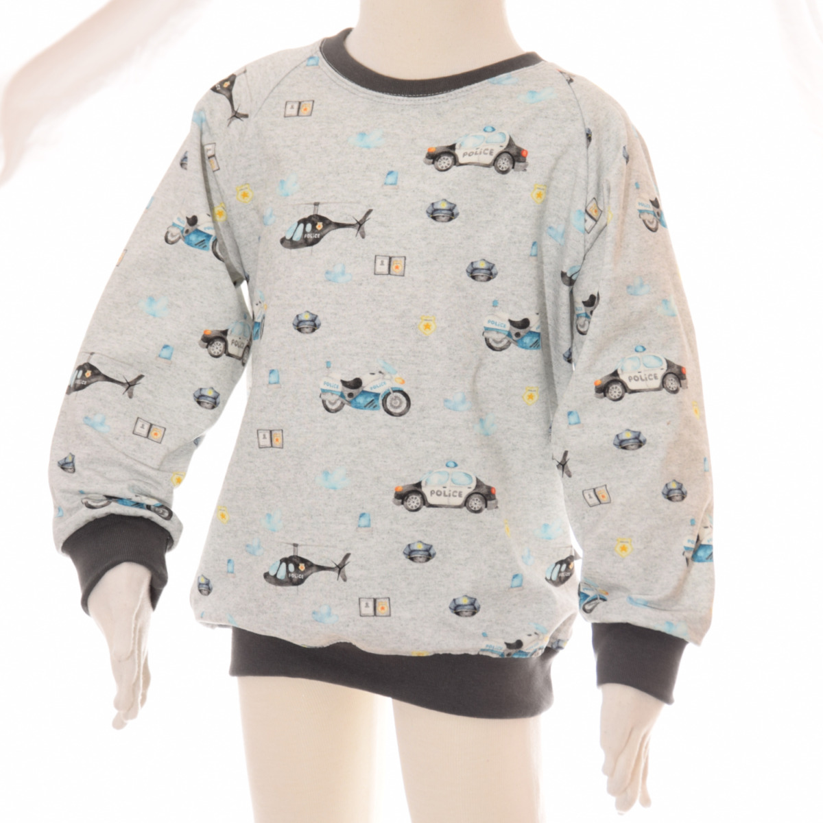 Pullover "Polizei" - Jersey mit Raglanärmeln