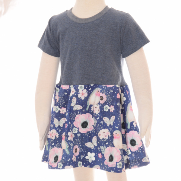 Kurzarmkleid Rotkehlchen