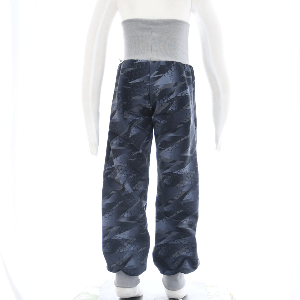 Sweat Pumphose Muster grau- schwarz