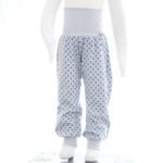 Pumphose Punkte grau