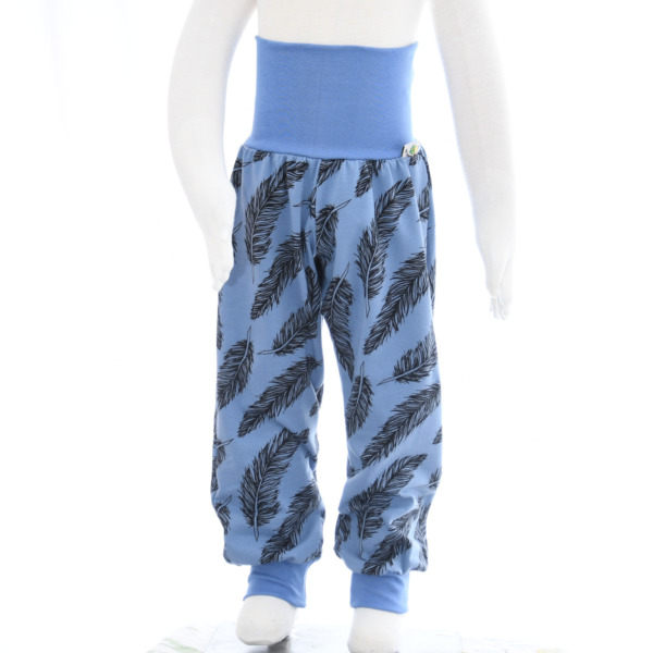 Pumphose Federn Jeansblau