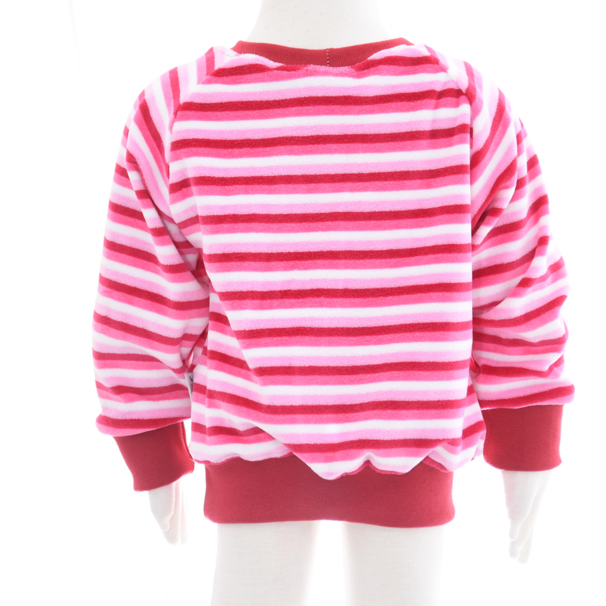 Nickipullover Streifen pink-rosa-weiß – Bild 3
