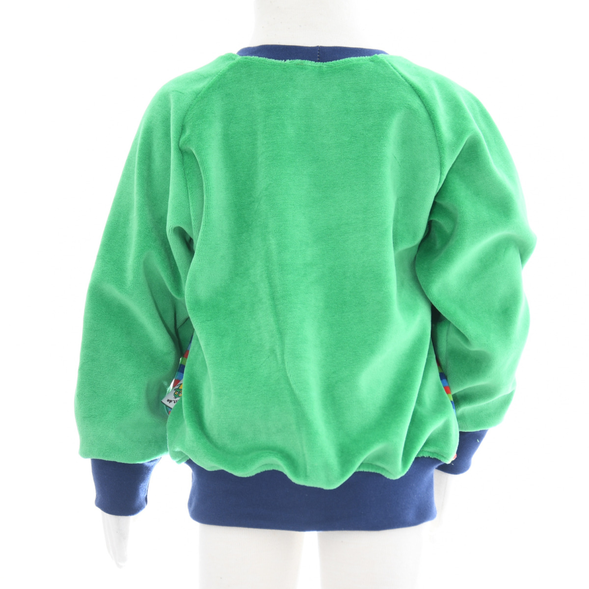 Nickipullover Streifen rot-blau-grün – Bild 3