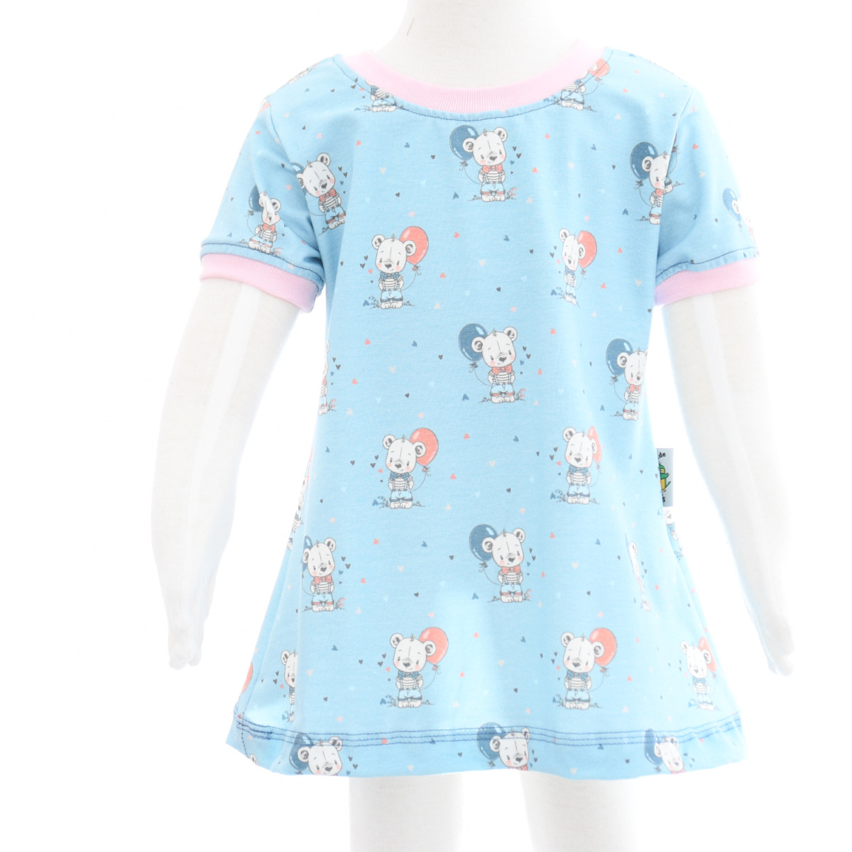 Kurzarm- Kleid