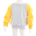 Nickipullover hellgrau gelb