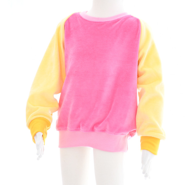 Nickipullover pink gelb