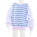 Nickipullover Streifen flieder