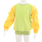 Nickipullover grün gelb