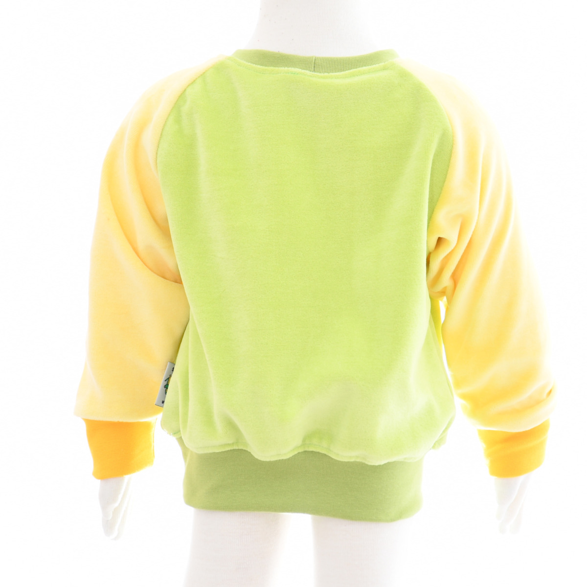 Nickipullover hellgrün gelb – Bild 3