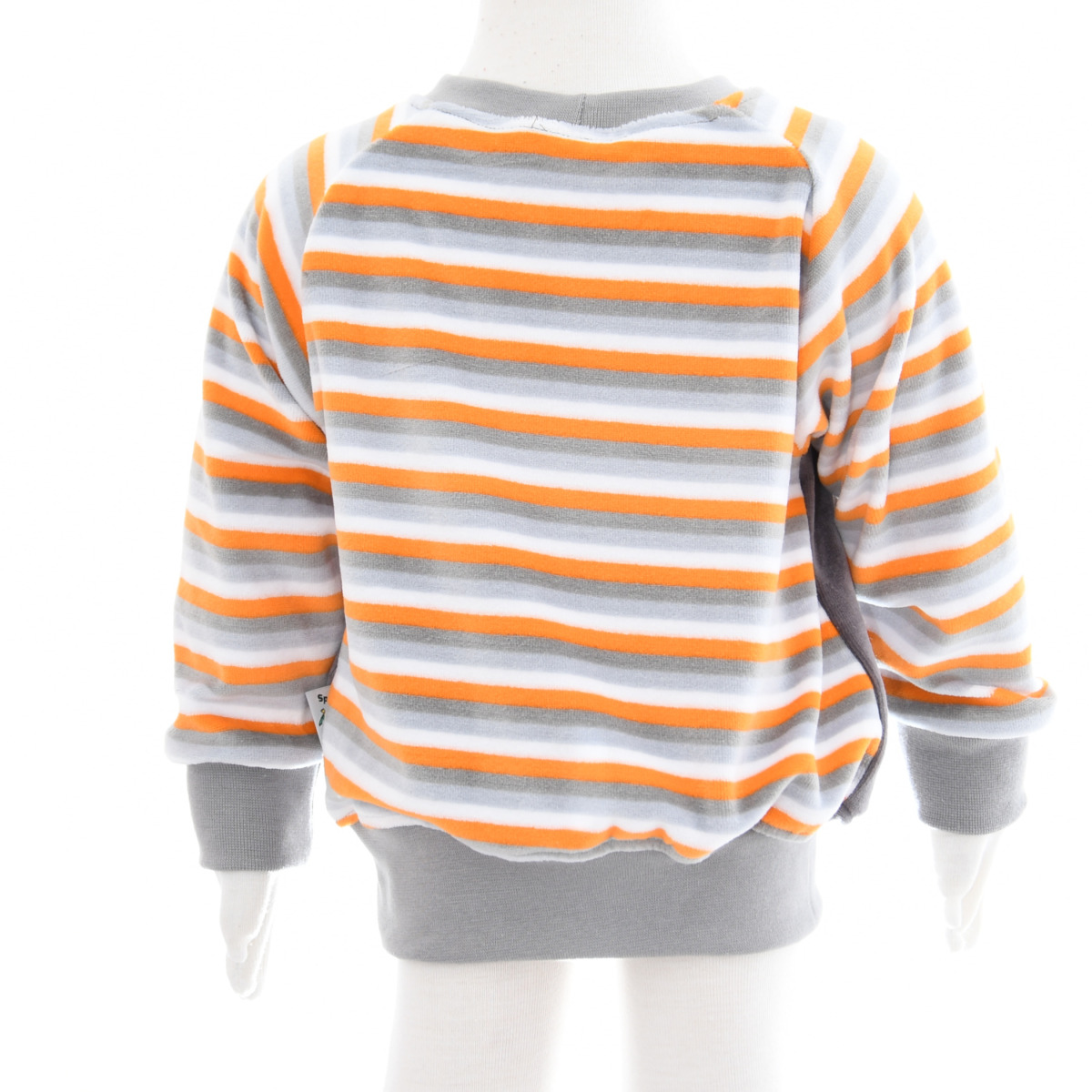 Nickipullover Streifen grau – Bild 3