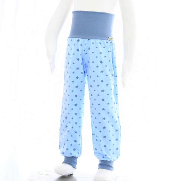 Pumphose Sterne hellblau