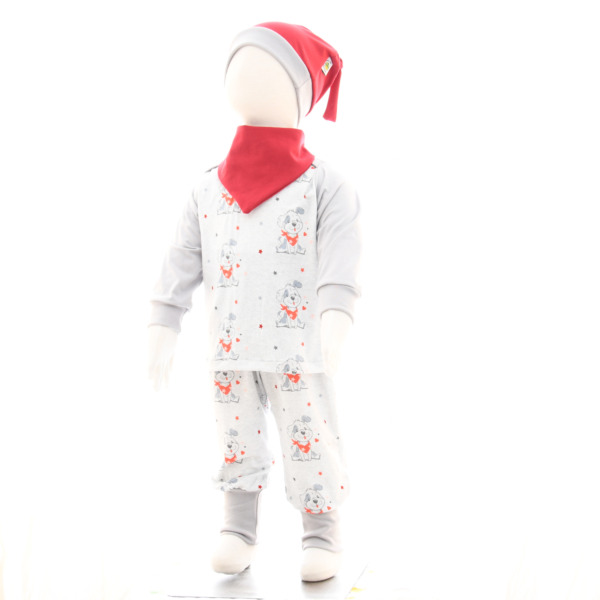 Baby-Set aus Pullover und Hose – optional mit Halstuch und Mütze 